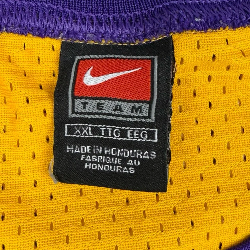 Nike Team Los Angeles Lakers Gary Payton‎ 20 Jersey XXL Yellow NBA Sewn